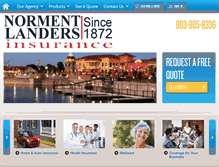 Tablet Screenshot of norment-landers.com